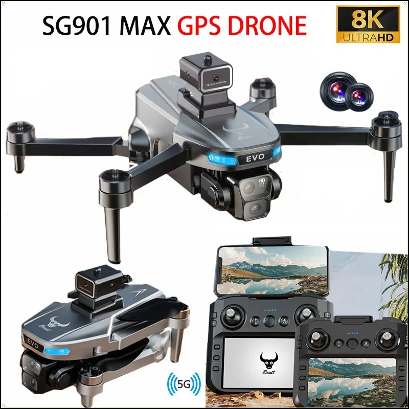 Fpv Brushless Rc Drone 4K - Dron 8K Profesjonalny z GPS, Kamerą
