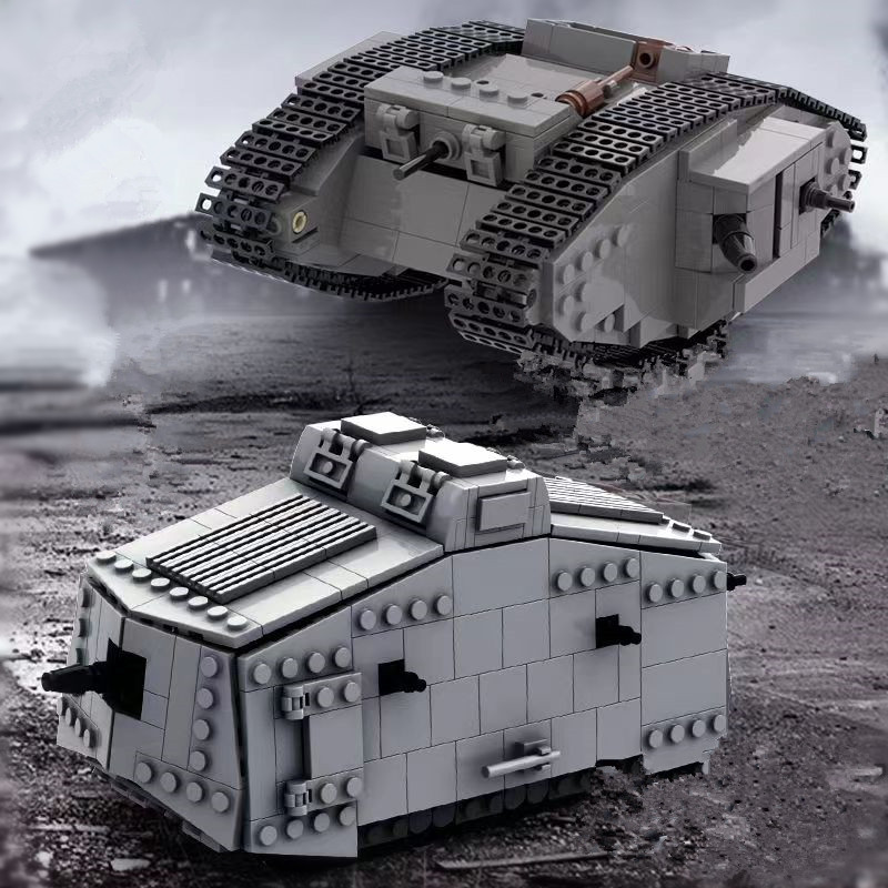 Lego Compatible Military Tank - Popularny niemiecki zestaw klocków do budowania