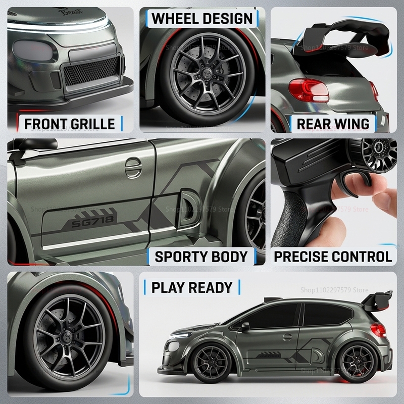2026 NOWY Samochód RC SG718 Ra – Rc Drift Car 1 24 Scale 4Wd recenzja i cena