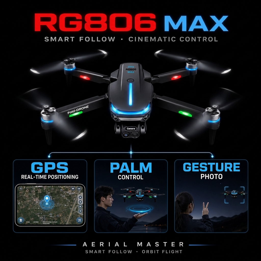 Dron GPS z kamerą 4K, bezszczo – Fpv Brushless Rc Drone 4K recenzja i cena