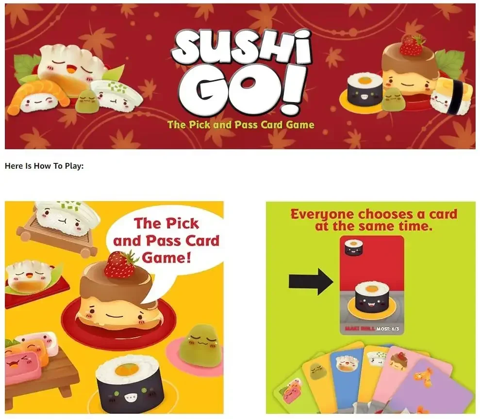 Sushi Go! – gra planszowa. & S – Board Games recenzja i cena