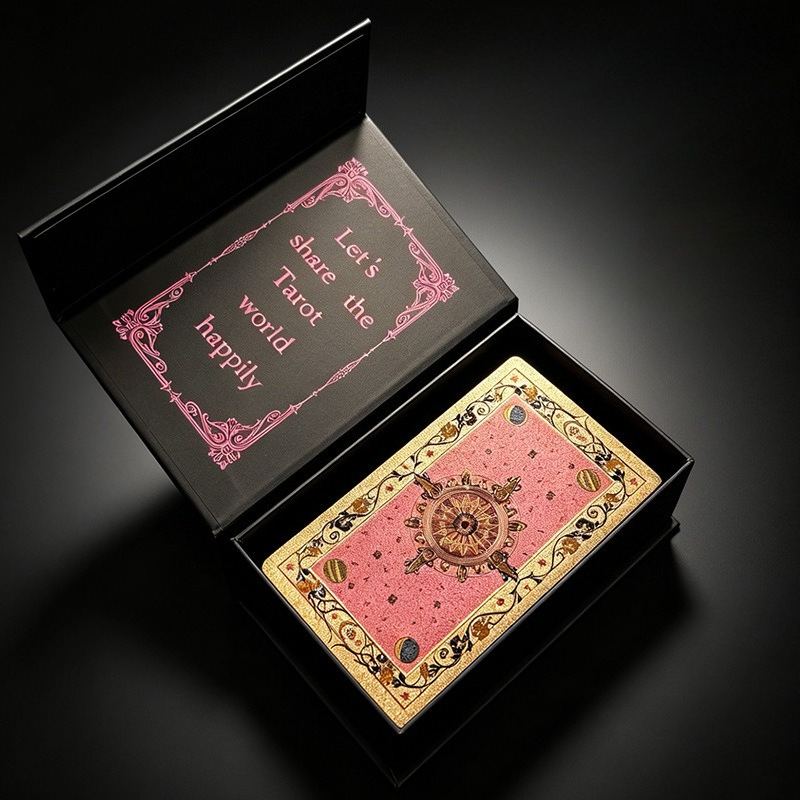 Różowe i różowo-złote klasyczn – Tarot Cards Deck With Guidebook recenzja i cena